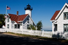West Chop Lighthouse with Two Keeper Houses